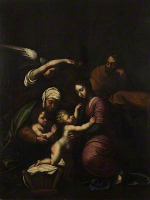 The Holy Family with Saint Elizabeth, the Infant Baptist and Angels