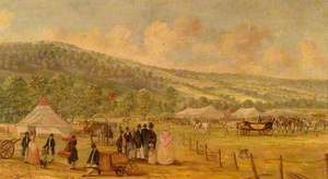 William IV Arriving at Long Mede, Runnymede at the Point of the One Mile Winning Post