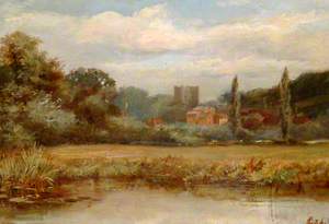 Guildford Castle from the River Wey, Surrey