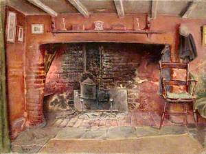 Fireplace in Cottage at Mayes Green, Surrey