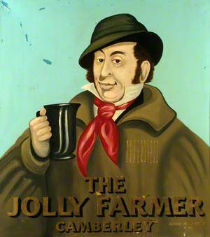 Signboard from 'The Jolly Farmer' Pub, Side 1
