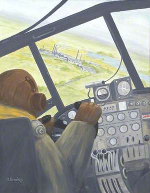 Pilot in Wellington over Dumfries