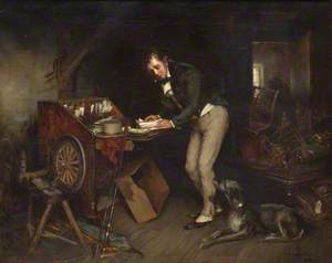 Sir Walter Scott Finding the Manuscript of 'Waverley' in an Attic