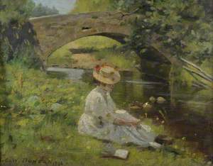 Landscape with Young Girl
