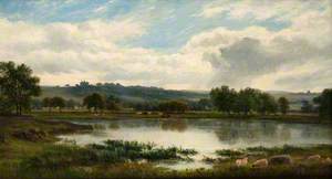 Lake and Hill Landscape