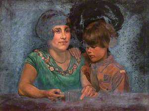 Portrait of a Woman and a Boy