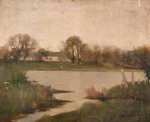 Country Scene with Pond