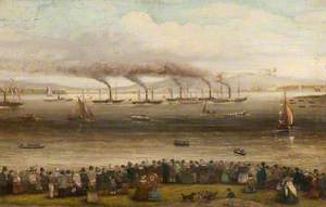 The Royal Squadron Passing Gourock, August 1847