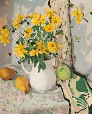 Flowers in a White Jug
