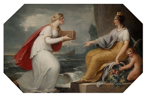 Britannia Receiving Fruits of the Sea