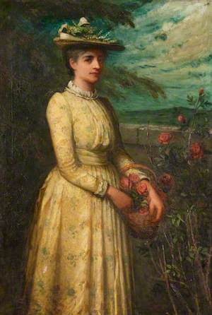 Woman Picking Roses*