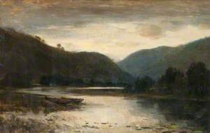 Mountain and River – Evening