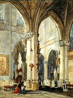Nave of the Church of St James, Antwerp