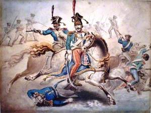 Scene from the Battle of Waterloo