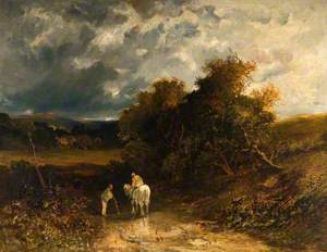 Countrymen with a White Horse