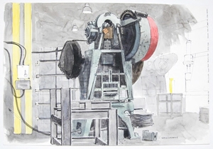 Hill + Smith (power press for punching holes in parts for crash barrier)