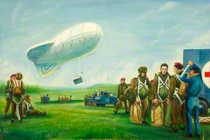 Welsh Parachute Regiment; Balloon Jumps at Ely Racecourse, Cardiff