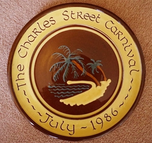 Charles Street Carnival Commemorative Plate, 1986