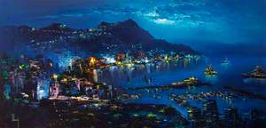 Hong Kong Harbour at Night