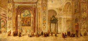 Interior of St Peter's Basilica, Rome