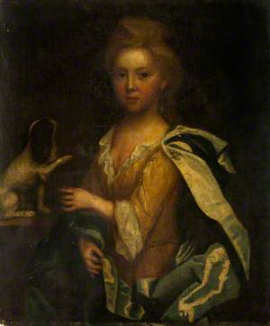 Portrait of a Girl with a Spaniel