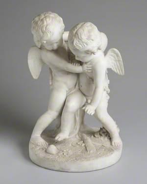 Cupids Fighting for a Human Heart