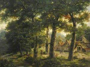 Wooded Landscape with a Farm