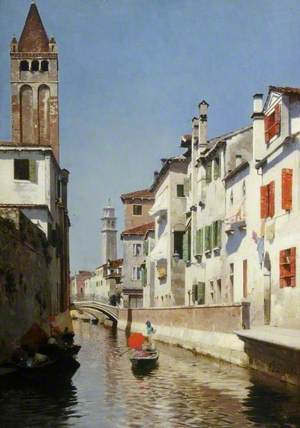 A Canal Scene, Venice