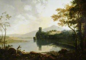 Dolbadern Castle and Llanberis Lake