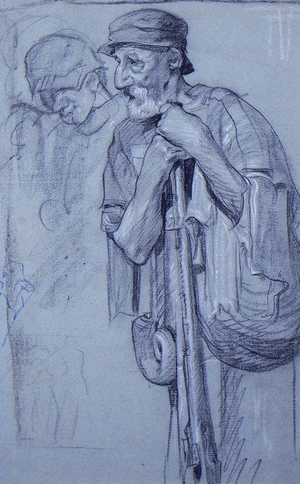Old Man with Gun (Study for the State Capitol)