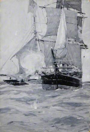 Sailing Ships at Sea