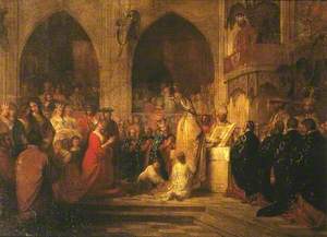Sketch for 'The Installation of the Order of the Garter'