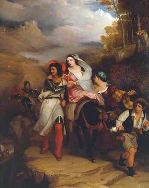 The Escape of Francesco Novello di Carrara, with his Wife, from the Duke of Milan