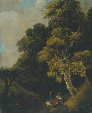Landscape with Figures under a Tree