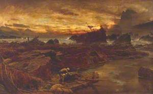 Shipwreck: Sinbad the Sailor Storing his Raft