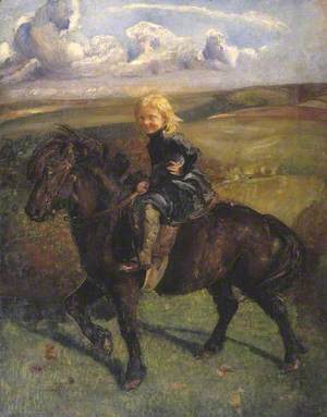 Miss Elizabeth Williamson on a Pony