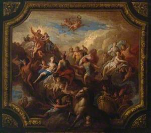 The Apotheosis of Romulus: Sketch for a Ceiling Decoration, Possibly for Hewell Grange, Worcestershire