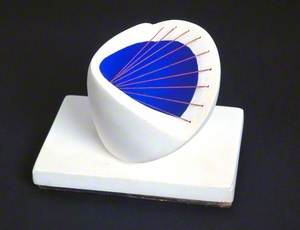 Sculpture with Colour (Deep Blue and Red)