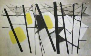 White, Black and Yellow (Composition February 1957)