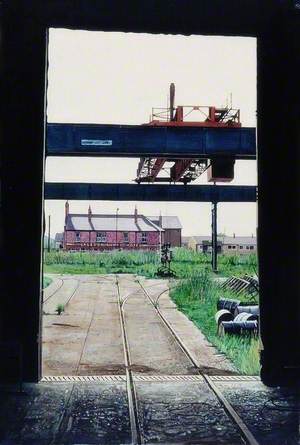 Empty Stockyard, Hawthorn Leslie's, Hebburn, South Tyneside