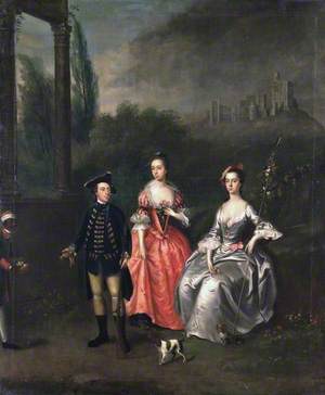 Captain Robert Fenwick (1716–1802), His Wife Isabella Orde (d.1789), and Her Sister Ann