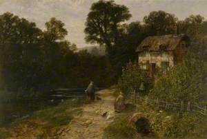 Landscape with Cottage and Figures