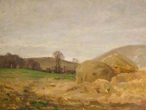 Landscape with Haystacks