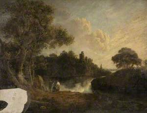 Classical Landscape with River and Ruins