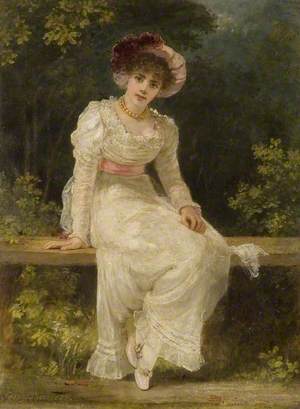Lady Seated in a Garden