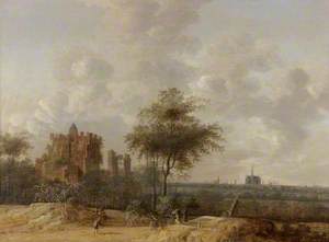 Landscape with the Ruined Castle of Brederode and a Distant View of Haarlem