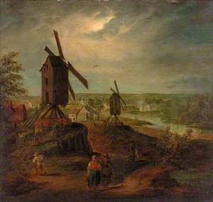 River with Windmills