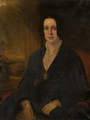 Portrait of a Lady in Black with a Cameo
