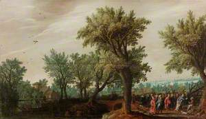 Landscape with Christ Healing a Blind Man