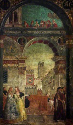A Tournament at Brescia in the Piazza Maggiore
